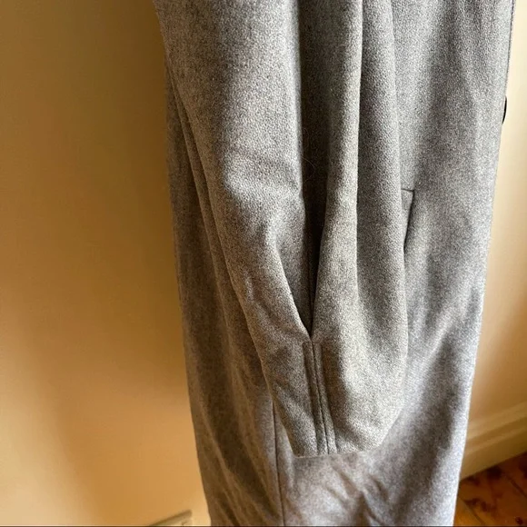 VINTAGE | Long woollen coat with shoulder and sleeve details | Size 14 - Picture 5 of 16